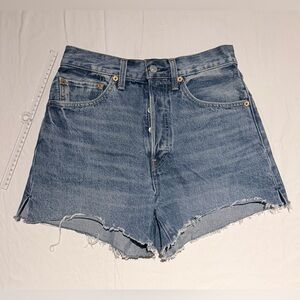 RE/DONE Denim Shorts Size 26 Made in Mexico High Rise Cotton Jean Shorts